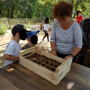 15 septembre 2023 – Première visite d’une classe au Jardin