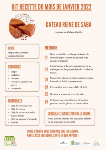 kit janvier 2022 – Gâteau Reine de Saba