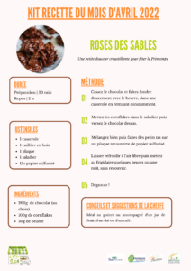 kit avril 2022 – Rose des sables et pâte à tartiner