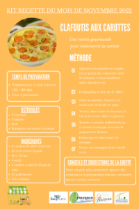 kit novembre 2022 – Clafoutis aux carottes